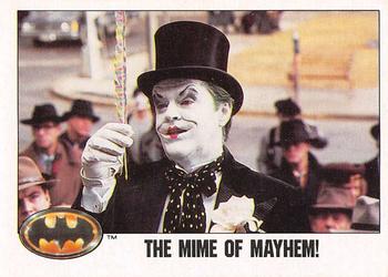 1989 O-Pee-Chee Batman Movie #55 The Mime of Mayhem! Front