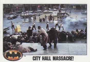 1989 O-Pee-Chee Batman Movie #57 City Hall Massacre! Front