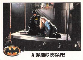 1989 O-Pee-Chee Batman Movie #76 A Daring Escape! Front