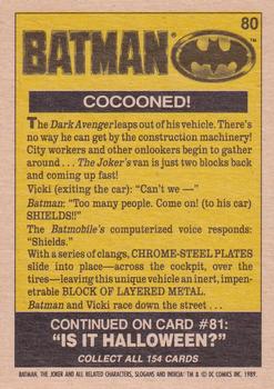 1989 O-Pee-Chee Batman Movie #80 Cocooned! Back