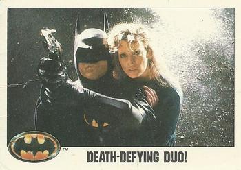 1989 O-Pee-Chee Batman Movie #83 Death-Defying Duo! Front