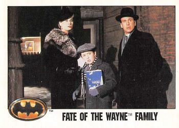 1989 O-Pee-Chee Batman Movie #95 Fate of the Wayne Family Front
