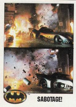 1989 O-Pee-Chee Batman Movie #98 Sabotage! Front