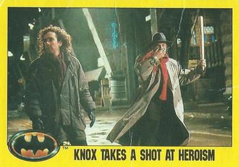 1989 O-Pee-Chee Batman Movie #259 Knox Takes a Shot at Heroism Front