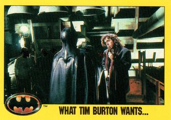 1989 O-Pee-Chee Batman Movie #260 What Tim Burton Wants... Front