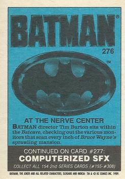 1989 O-Pee-Chee Batman Movie #276 At the Nerve Center Back