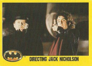 1989 O-Pee-Chee Batman Movie #280 Directing Jack Nicholson Front