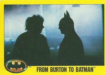 1989 O-Pee-Chee Batman Movie #282 From Burton to Batman Front
