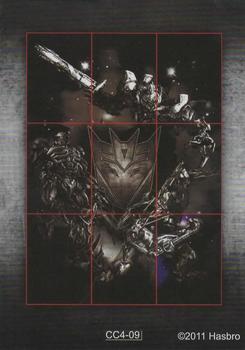 2011 Enterplay Transformers: Dark of the Moon #CC4-09 (bottom right) Back