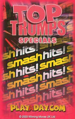 2003 Top Trumps Smash Hits! Popstars 2 #NNO Chester - Linkin Park Back