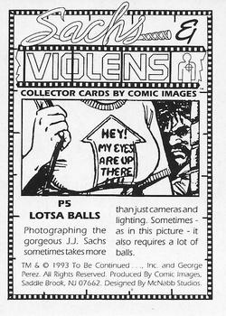 1993 Comic Images Sachs and Violens - Prism #P5 Lotsa Balls Back