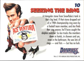1995 Donruss Ace Ventura: When Nature Calls #10 Seeking the Ring Back