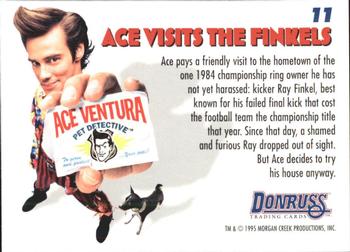 1995 Donruss Ace Ventura: When Nature Calls #11 Ace Visits the Finkels Back
