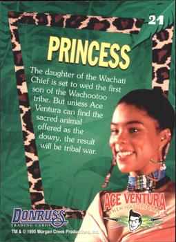 1995 Donruss Ace Ventura: When Nature Calls #21 Princess Back