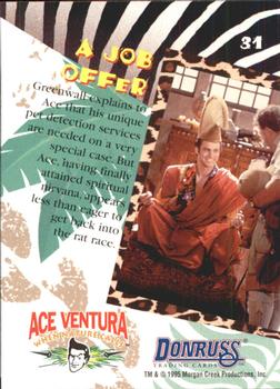 1995 Donruss Ace Ventura: When Nature Calls #31 A Job Offer Back