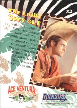 1995 Donruss Ace Ventura: When Nature Calls #32 The Light Goes Out Back