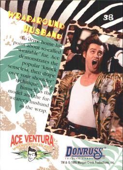 1995 Donruss Ace Ventura: When Nature Calls #38 Wraparound Husband Back