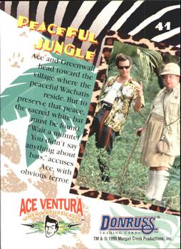 1995 Donruss Ace Ventura: When Nature Calls #41 Peaceful Jungle Back