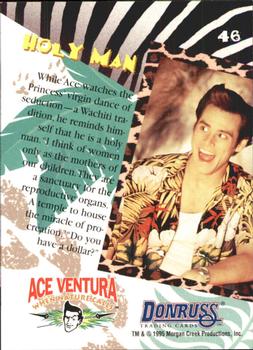 1995 Donruss Ace Ventura: When Nature Calls #46 Holy Man Back