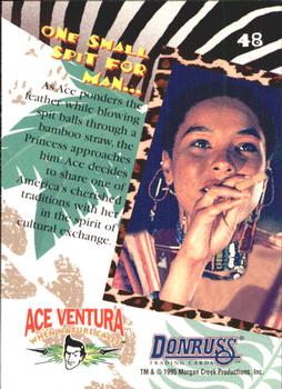 1995 Donruss Ace Ventura: When Nature Calls #48 One Small Spit for Man... Back