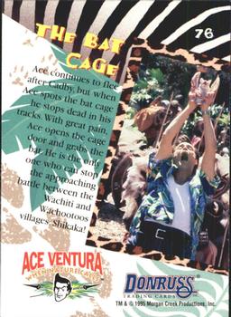 1995 Donruss Ace Ventura: When Nature Calls #76 The Bat Cage Back