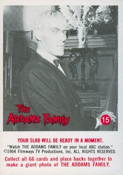 1964 Donruss The Addams Family #15 Your Slab Will Be Ready in a Moment Front