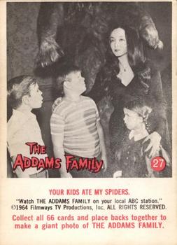 1964 Donruss The Addams Family #27 Your Kids Ate My Spiders Front