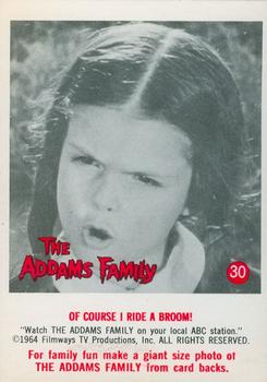 1964 Donruss The Addams Family #30 Of Course I Ride a Broom! Front