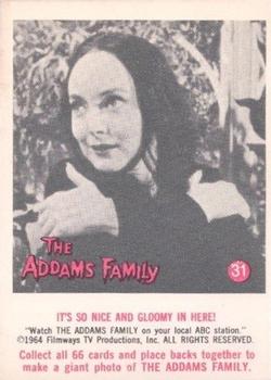 1964 Donruss The Addams Family #31 Its So Nice and Gloomy In Here! Front