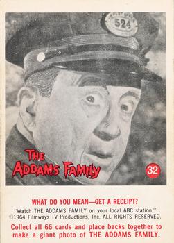 1964 Donruss The Addams Family #32 What Do You Mean-Get a Receipt? Front