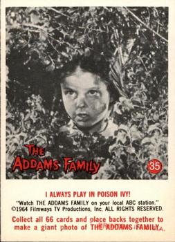 1964 Donruss The Addams Family #35 I Always Play in Poison Ivy! Front