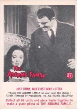 1964 Donruss The Addams Family #37 Just Think, Our First Dead Letter Front