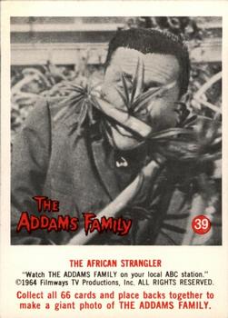 1964 Donruss The Addams Family #39 The African Strangler Front