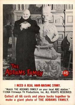 1964 Donruss The Addams Family #46 I Need a Real Hair-Raising Story Front