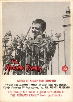 1964 Donruss The Addams Family #55 Gotta Be Sharp for Company Front