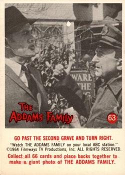 1964 Donruss The Addams Family #63 Go Past the Second Grave and Turn Right Front
