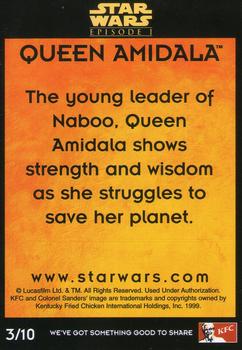 1999 KFC Star Wars Episode 1 (Australia) #3 Queen Amidala Back