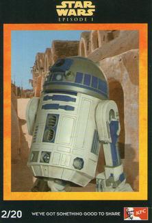1999 KFC Star Wars Episode 1 (UK) #2 R2-D2 Front
