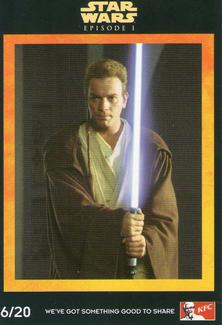 1999 KFC Star Wars Episode 1 (UK) #6 Obi-Wan Kenobi Front