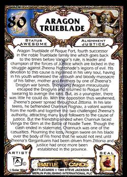 1994 Merlin BattleCards #80 Aragon Trueblade Back