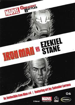 2013 Rittenhouse Marvel Greatest Battles #6 Iron Man / Ezekiel Stane Back