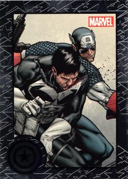 2013 Rittenhouse Marvel Greatest Battles #15 Captain America / Punisher Front