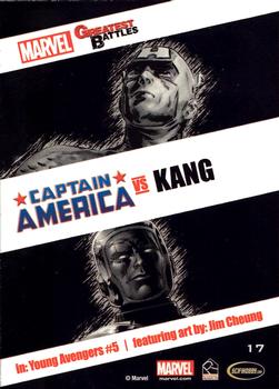 2013 Rittenhouse Marvel Greatest Battles #17 Captain America / Kang Back