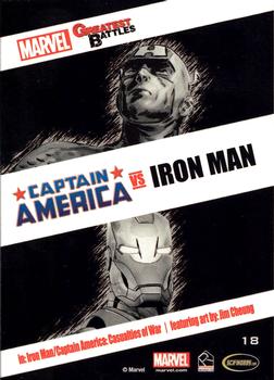2013 Rittenhouse Marvel Greatest Battles #18 Captain America / Iron Man Back