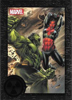2013 Rittenhouse Marvel Greatest Battles #25 Hulk / Red She-Hulk Front