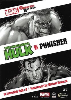 2013 Rittenhouse Marvel Greatest Battles #27 Hulk / Punisher Back