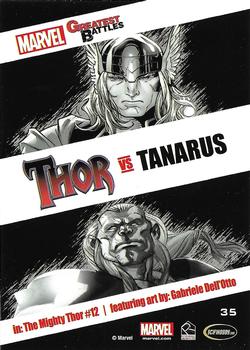 2013 Rittenhouse Marvel Greatest Battles #35 Thor / Tanarus Back