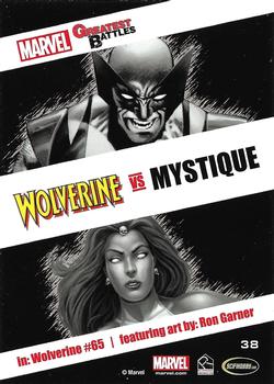 2013 Rittenhouse Marvel Greatest Battles #38 Wolverine / Mystique Back