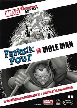 2013 Rittenhouse Marvel Greatest Battles #55 Fantastic Four / Mole Man Back