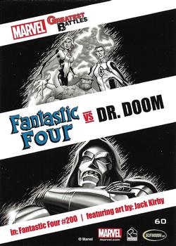2013 Rittenhouse Marvel Greatest Battles #60 Fantastic Four / Dr. Doom Back